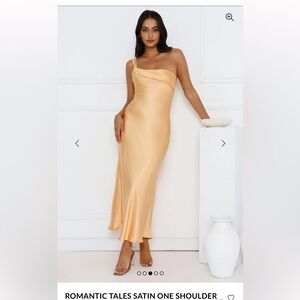 Carmel One-Shoulder Sash Maxi Dress Rockmelon